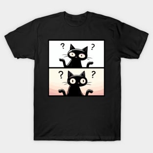 Confused Black Cats T-Shirt